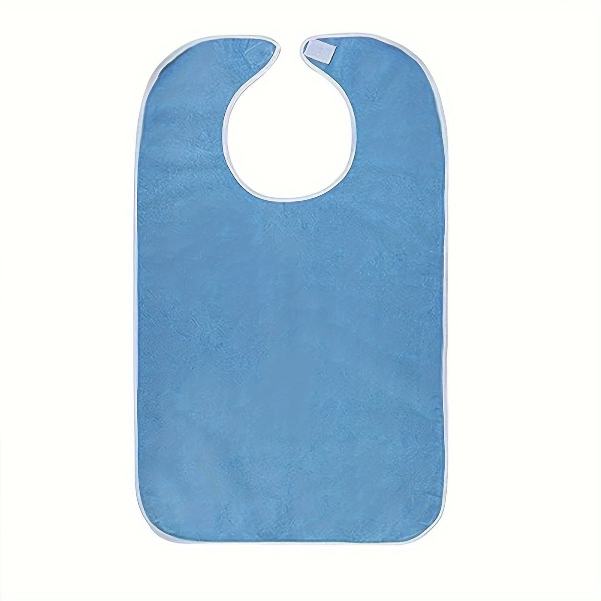 4er-Pack Erwachsene Mundbedeckungen für Männer und Frauen – Wasserdicht, Fleckenresistent Verstellbare Samt-Schürzen für Senioren und Erwachsene, Maschinenwaschbar, Hellblau