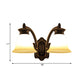 Frendorf | 1/2-Licht Glocke Wandhängelampe Traditionelle Schwarze Oberfläche Opalglas Wand sconces Beleuchtung für Schlafzimmer
