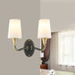 Frendorf | Messing Konisch Wandmontierte Lampe Traditionelles Frosted Glass 1/2-Light Korridor Wand Sconce Beleuchtung