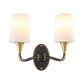 Frendorf | Messing Konisch Wandmontierte Lampe Traditionelles Frosted Glass 1/2-Light Korridor Wand Sconce Beleuchtung