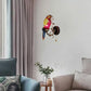 Frendorf | Rustieke Papegaai Wandverlichting Kunst Glas 1 Licht Art Deco Wandlamp voor Woonkamer