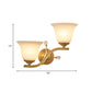 Frendorf | Messing-Finish 1/2-Licht Wandlampe Kolonial Frosted Glass Glocken Auf Wandlampen Leuchte für Flur
