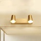 1/2/3-Kopf Metall Vanity Beleuchtung Antikmessing-Finish Becherform Badezimmer Wandleuchte Lampe