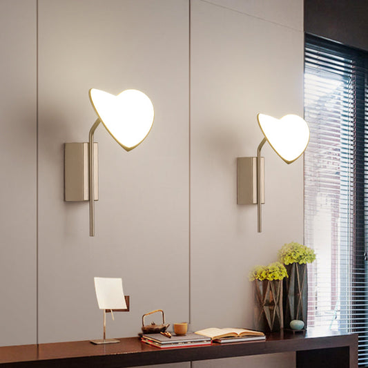 Frendorf | Blattförmige Flur Wandmontierte Leuchte Metall LED Zeitgenössische Wandleuchte Lampe in Gold