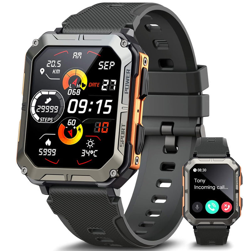 Frendorf | FitPulse | Sport Smartwatch Bluetooth Anrufe | Wasserdicht, Fotografieren, Herzfrequenzmessung | Stylish und Funktional