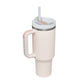 40 Oz Tumbler mit Griff Strohhalm isoliert