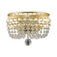 Frendorf | 2-Lampen Wandmontage Lamp Plattelands Beaded Kristallen Bol Wandlamp Verlichting in Goud voor Woonkamer