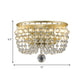 Frendorf | 2-Lampen Wandmontage Lamp Plattelands Beaded Kristallen Bol Wandlamp Verlichting in Goud voor Woonkamer