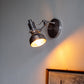 Frendorf | Polished Chrome Torchlight Wandverlichting Industriële Metaal 1 Hoofd Nachtkastje Rotating Wandgemonteerd Lichtarmatuur