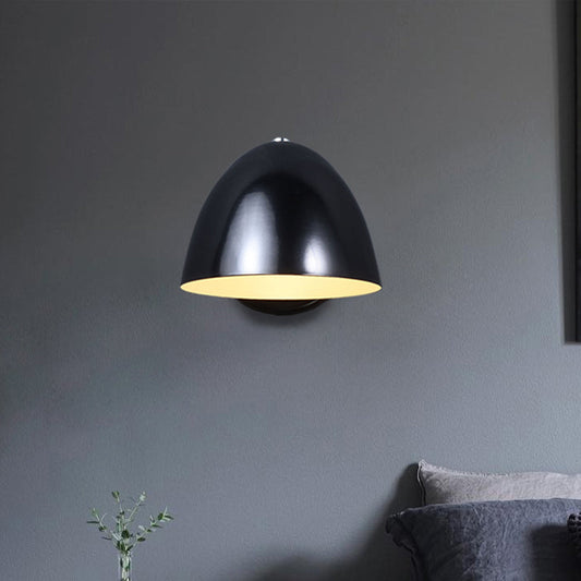 Frendorf | Schwarze Winkelglocken-Mini-Wandlampe Minimalistische Metall 1 Glühbirne Schlafzimmer Wandleuchten Lichtinstallation