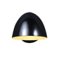 Frendorf | Schwarze Winkelglocken-Mini-Wandlampe Minimalistische Metall 1 Glühbirne Schlafzimmer Wandleuchten Lichtinstallation
