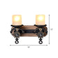 Frendorf | Schwarze Zylinder-Wandlampe Industrielle Mattglas 1/2-Licht Esszimmer Wandleuchte mit Ankerdesign