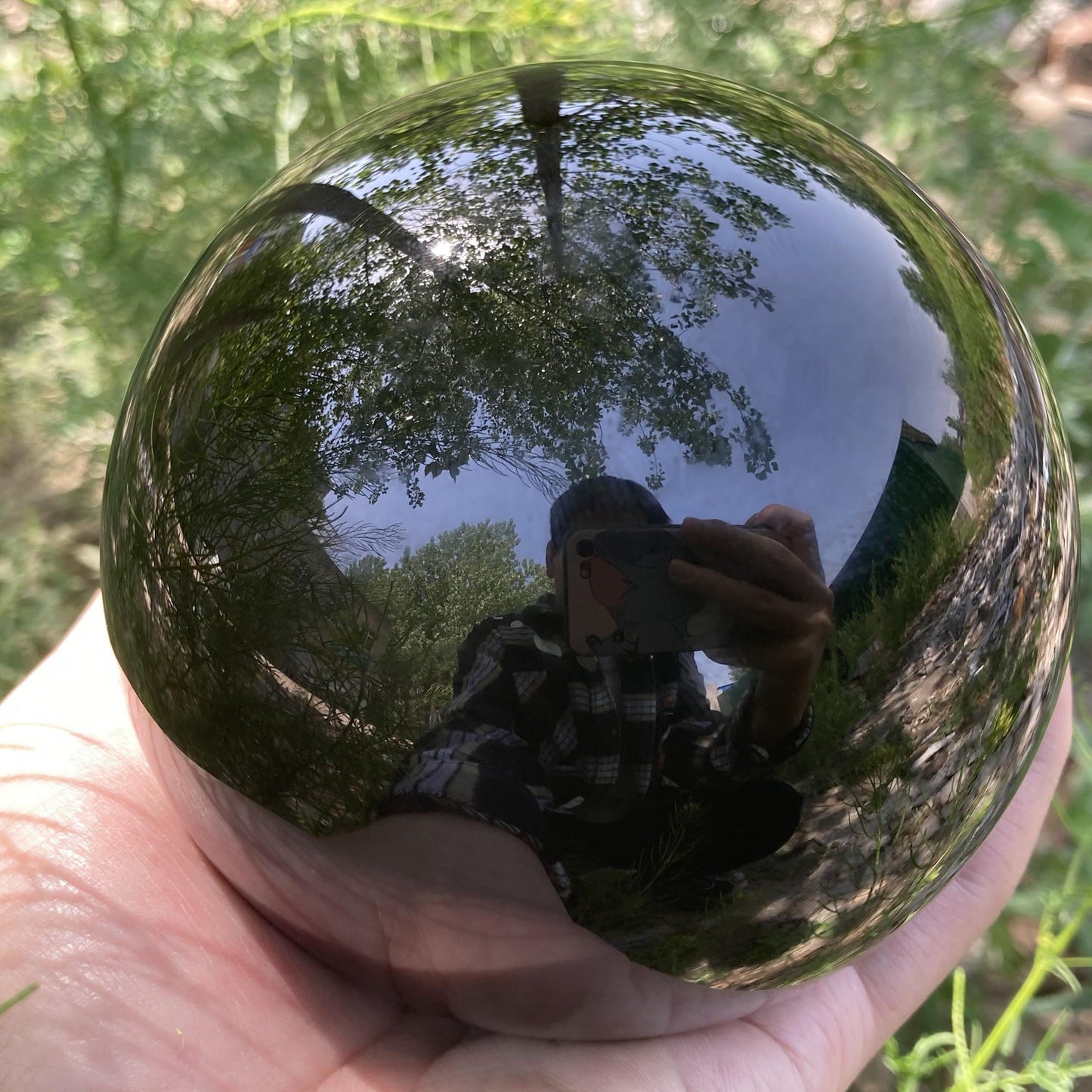 Frendorf Obsidian Kristallkugel Dekoration