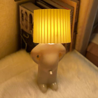Frendorf | SwitchMan Freche LED Tischlampe mit Männlichem Schalter | Humorvolle Deko | Kabellos | Stilvolle Beleuchtung