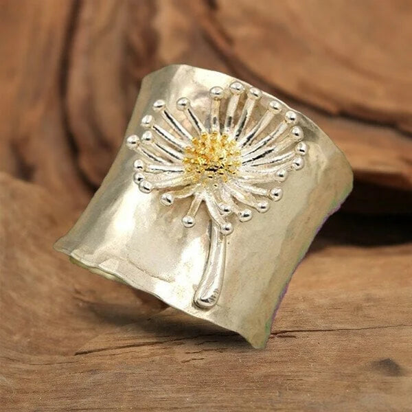 Frendorf | Blooming Daisy Breite Band Ring
