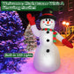 Frendorf | 2,4 m Weihnachts Inflatable Riesen Schneemann Aufblasen mit LED-Lichtern Hut Schal