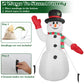 Frendorf | 2,4 m Weihnachts Inflatable Riesen Schneemann Aufblasen mit LED-Lichtern Hut Schal