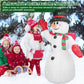 Frendorf | 2,4 m Weihnachts Inflatable Riesen Schneemann Aufblasen mit LED-Lichtern Hut Schal
