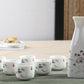 7 Stück Keramik Japanisches Sake Kanne Becher Set Haus Küche Flasche Spirituosen Becher Trinkgeschirr Spirituosen Flachmänner Sake Weißwein Topf Geschenke