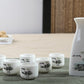 7 Stück Keramik Japanisches Sake Kanne Becher Set Haus Küche Flasche Spirituosen Becher Trinkgeschirr Spirituosen Flachmänner Sake Weißwein Topf Geschenke