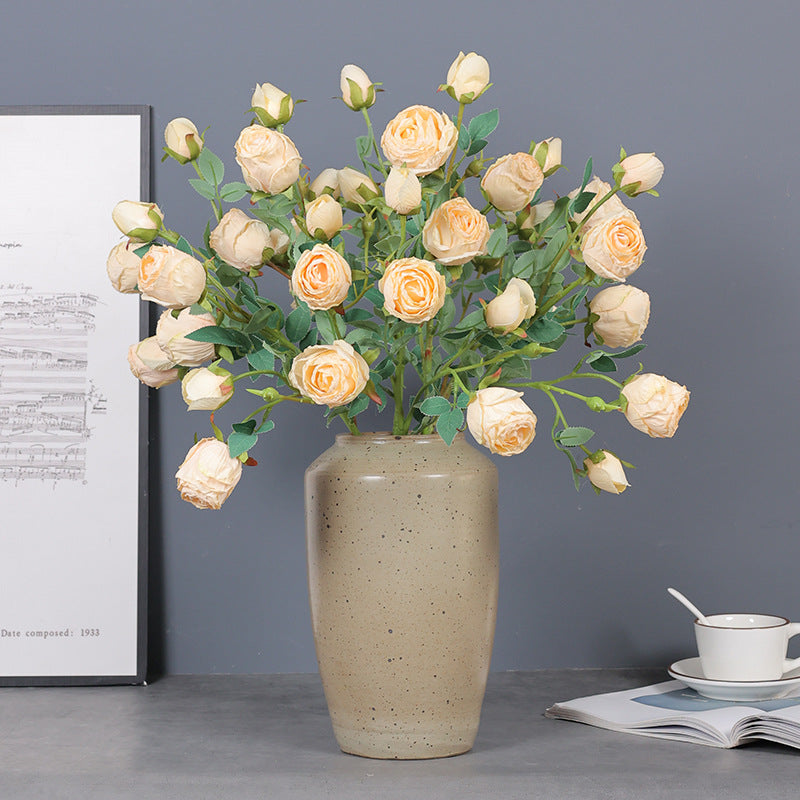 Frendorf | 5 Kopf Rose Seidenblume