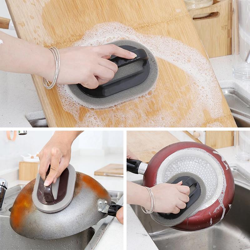 Frendorf | GripClean Ergonomischer Küchenschwamm – Effektive Reinigung mit Komfortablem Griff