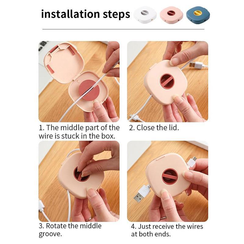 Frendorf | 2 in 1 Kabelaufwickler mit Telefonständer