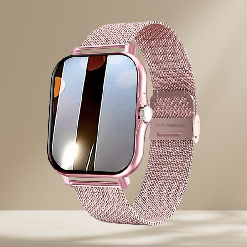 Frendorf | BellaFit Rose Gold Smartwatch – Fitness- & Gesundheitsüberwachung für moderne Frauen