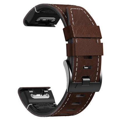 Frendorf | TPU + Lederarmband für Garmin Fenix 8 7X 6XPro