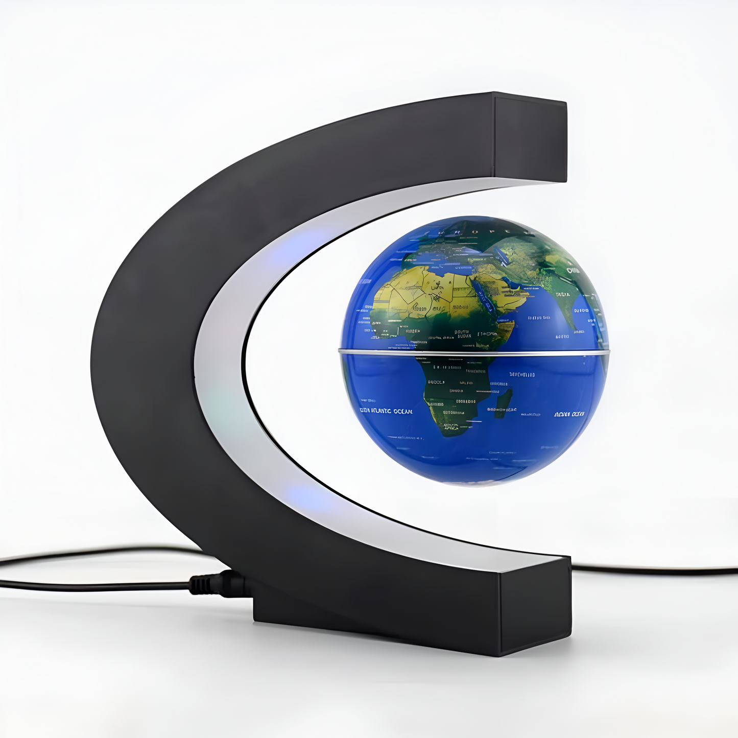 Frendorf | Armstrong | Magnetische Levitation Schwebende Globuslampe mit LED-Weltkarte