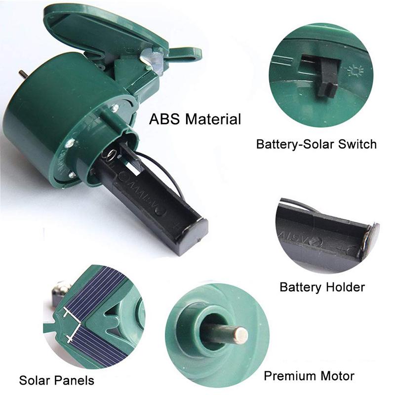 Solarbetriebener tanzender Kolibri und Schmetterling