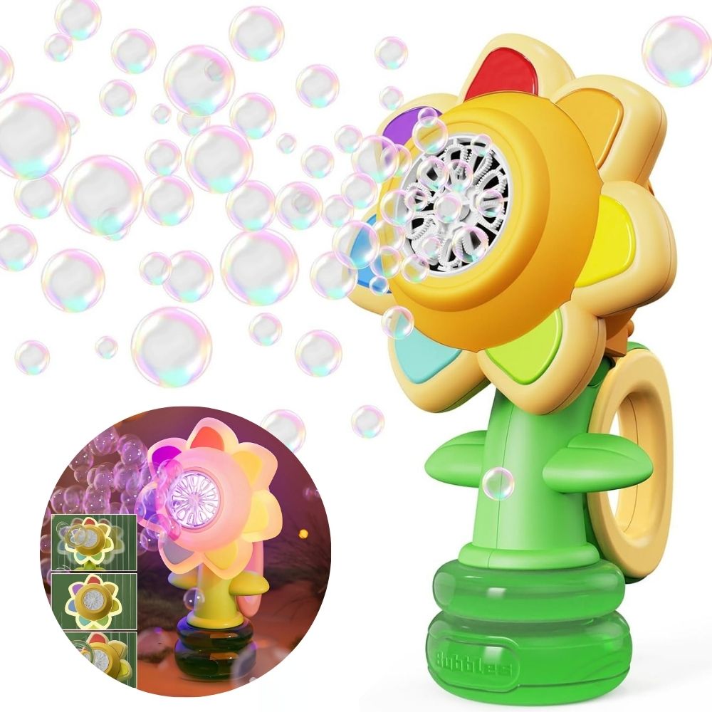 Frendorf | Tanzende Sonnenblume LED Seifenblasenmacher Spielzeug