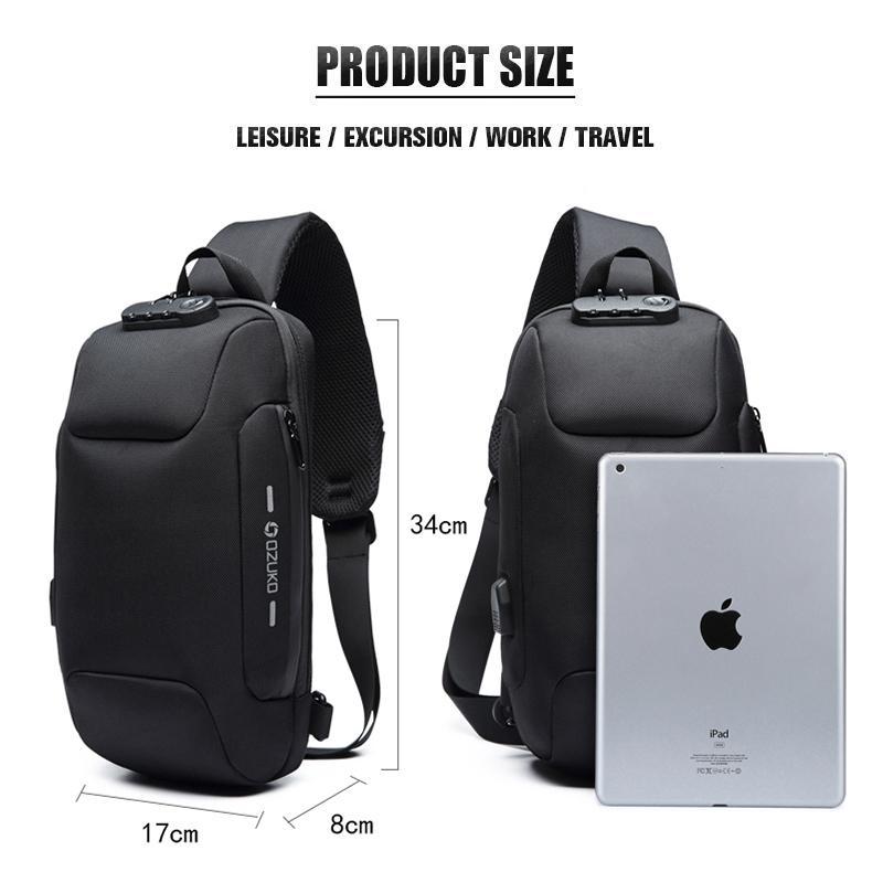Frendorf | Antidiebstahl-Rucksack mit 3-stelligem Schloss