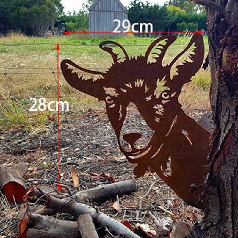 Frendorf | Bauernhofdekoration - realistisches Tiermuster - Metallgartenkunst