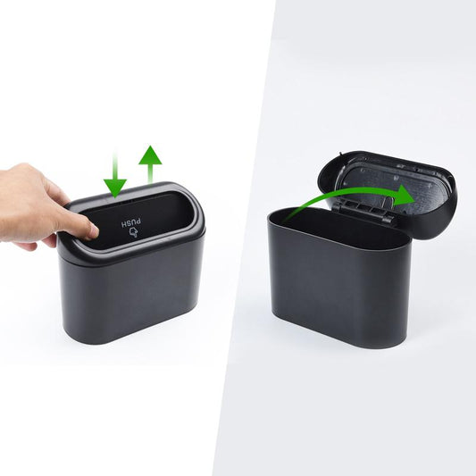 Frendorf | Autotür hängender Müllbehälter