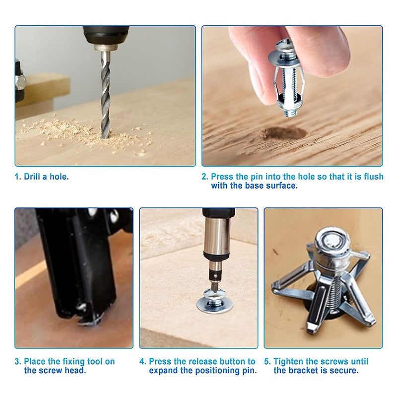 Frendorf | Jack Nuts Car Metall Erweiterungsschrauben Petal Nuts mit Hohwand