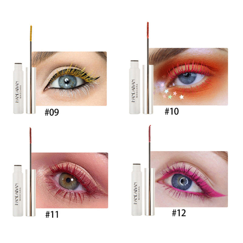 12 Farben bunte Mascara