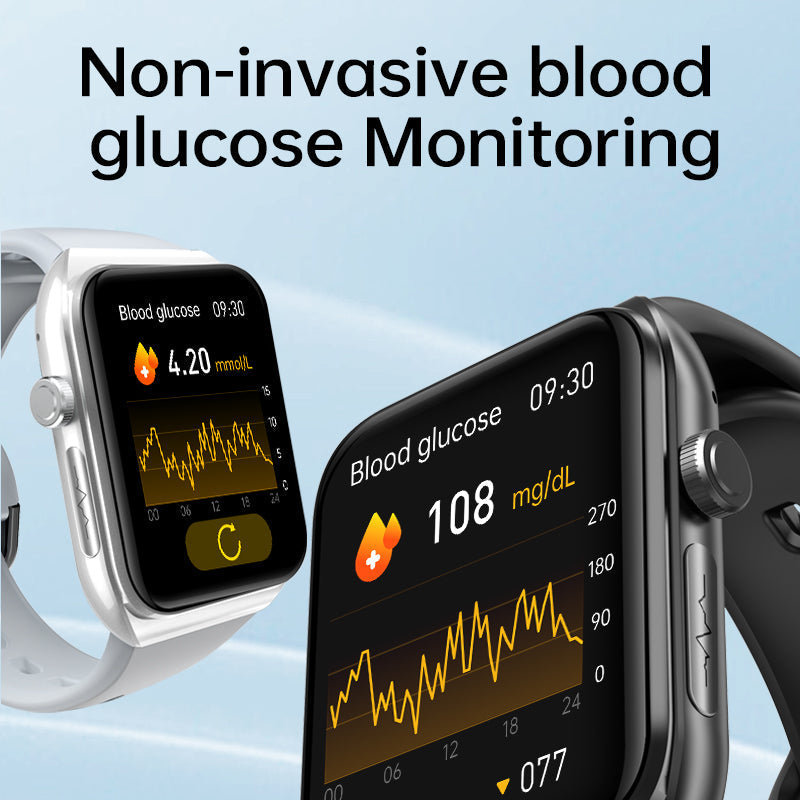 Frendorf | 1,81" Harnsäure Blutlipide Blutzucker Herzfrequenz EKG SOS Strahlungsniveau Körperzusammensetzung Sport Smart Watch