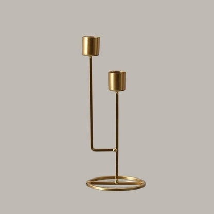 Frendorf | CandleLuxe Metall Kerzenhalter & Kandelaber | Modernes Design | In Gold & Schwarz erhältlich