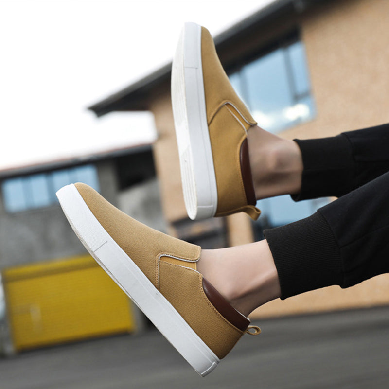 Slip-On-Schuhe aus Segeltuch für Herren