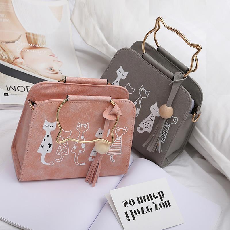 Frendorf | Bedruckte Katzenhandtasche