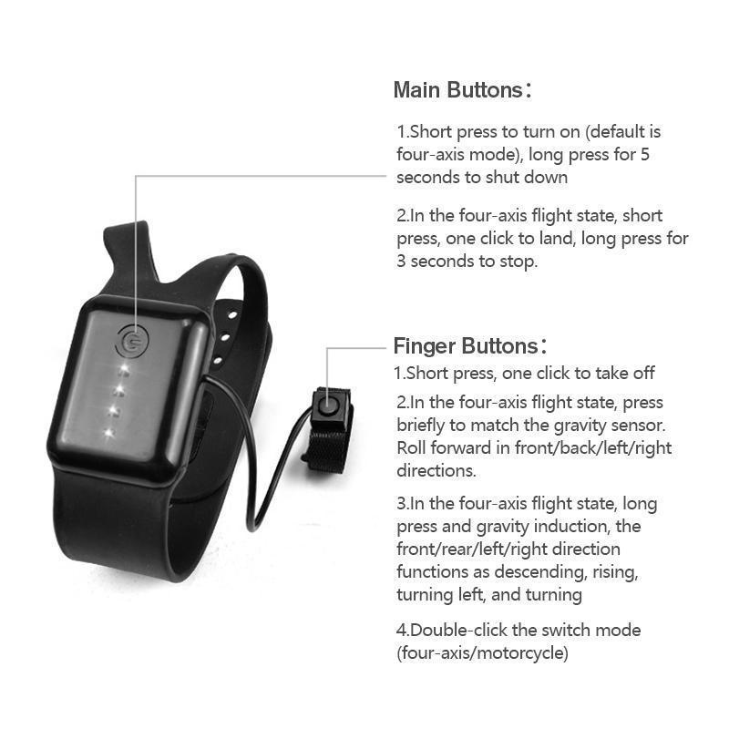 Frendorf | 2 in 1 faltbares RC-Drohne und Motorradfahrzeug