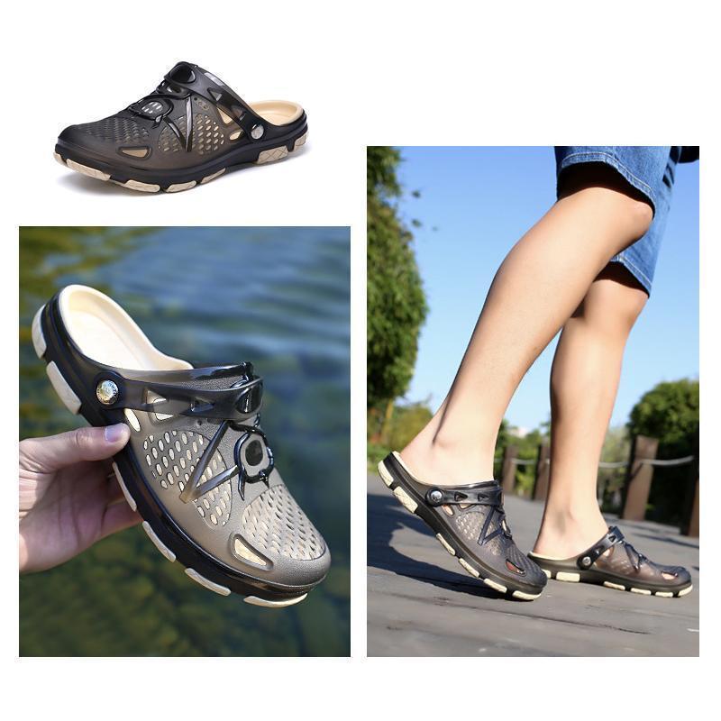 Frendorf | Herren Strandsandalen Atmungsaktiv Mesh Strand Pantoffel