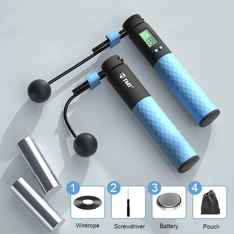 Frendorf | 2-in-1 Beschwerte Smart Digital Springseil mit Doppel-Seil-Konfiguration, für einfaches Ganzkörpertraining