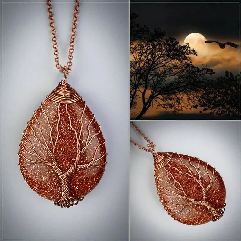 Tree of Life Opal Halskette