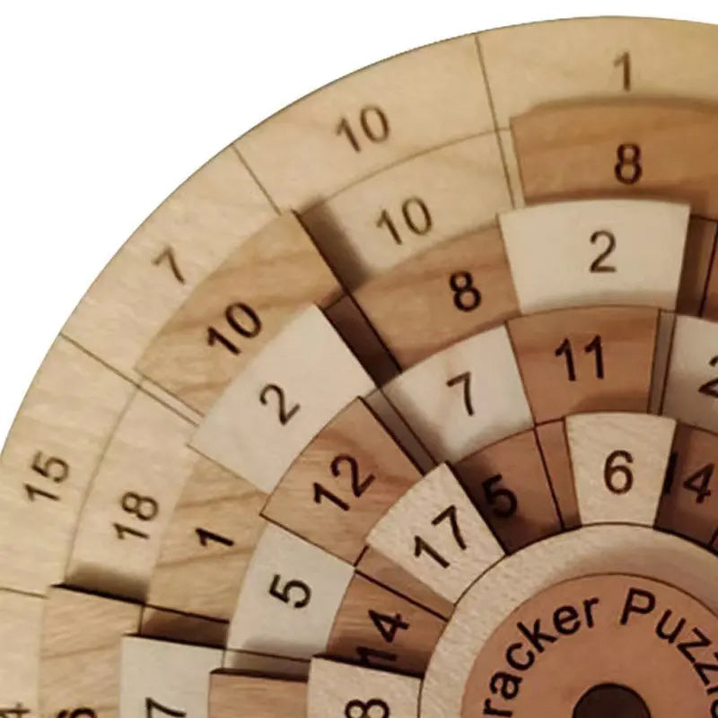 Frendorf | Safecracker 50 Holzpuzzle - Schwieriges mathematisches Brain-Teaser für Erwachsene