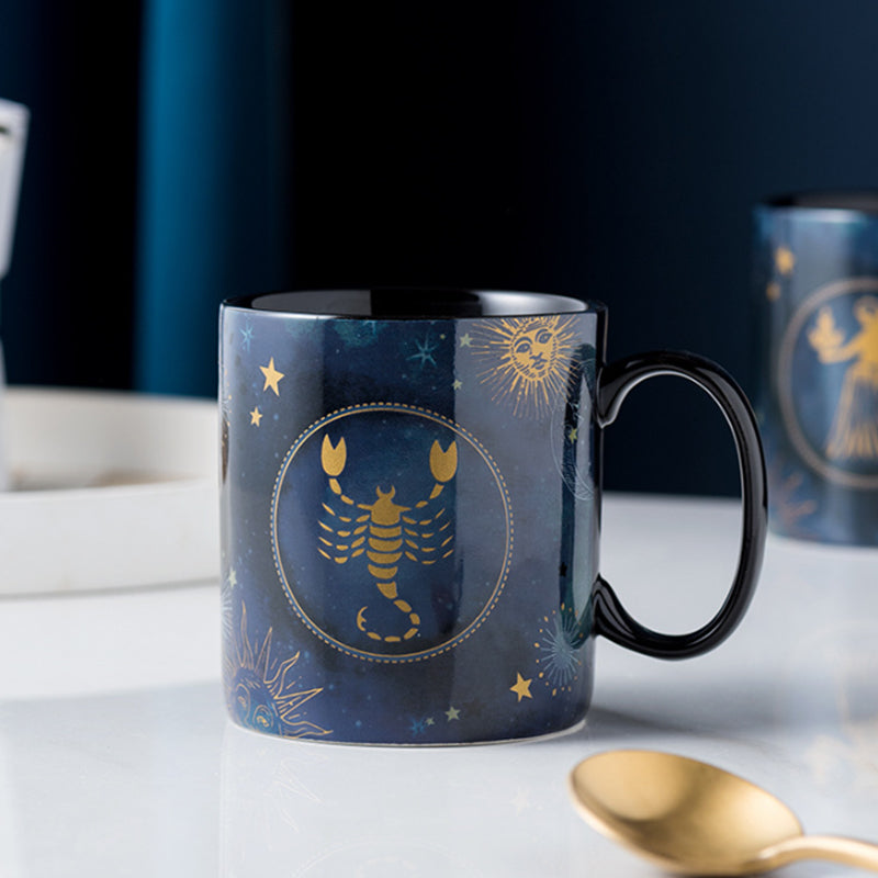 Frendorf | 12 Sternzeichen Tasse Kobaltblau Keramische Kaffeetasse