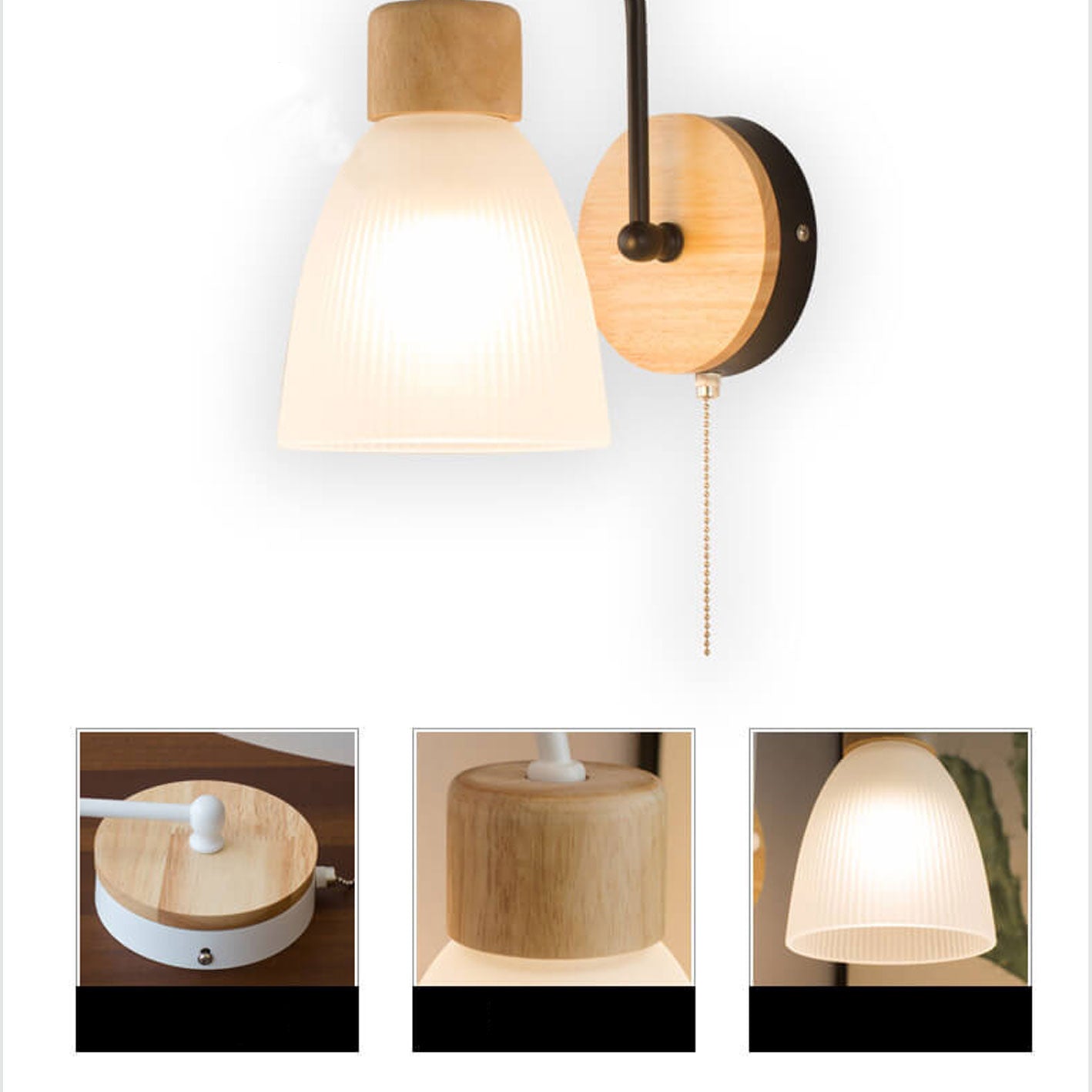 Moderne Log Simple Bend Design 1-Licht Wandleuchte Lampe