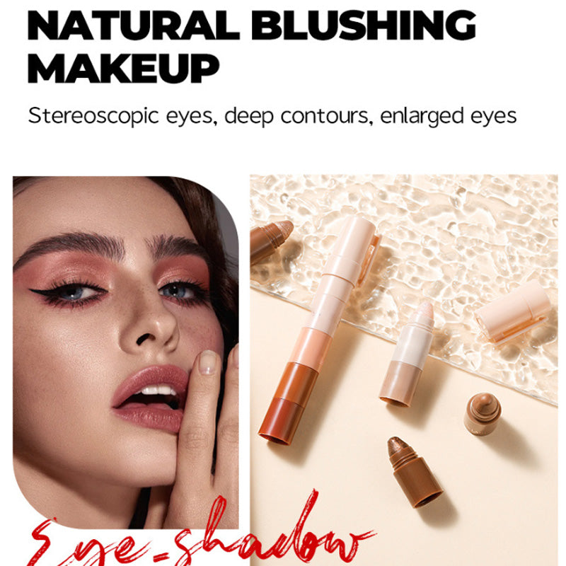 5-in-1 Lidschattenstift – Vielseitig für Lidschatten, Eyeliner, Highlighter & Mehr – Lang anhaltend, hautfreundlich, zwei Texturen