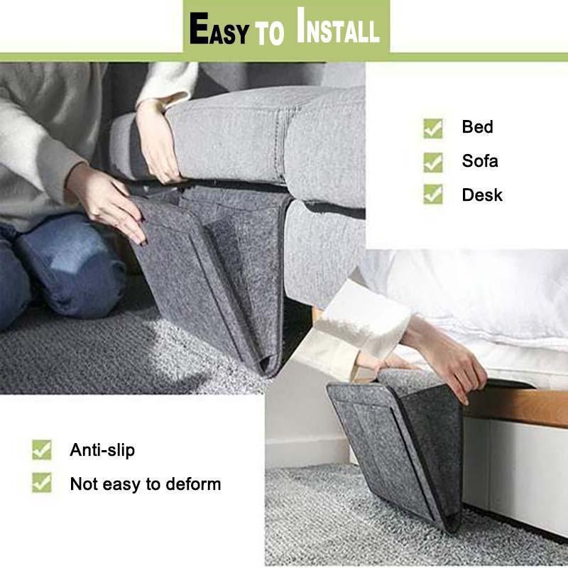 Frendorf | Sofa Nachttisch Filz Aufbewahrungstasche mit Taschen Hängende Organizer
